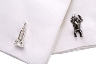 king kong sterling silver cufflinks by simon kemp jewellers