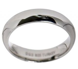 Sterling Silver 5MM Silk Fit Unisex Wedding Band Ring —