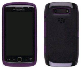 Black Purple Original Hard Plastic Case Over Premium Skin, ACC 38964 303 For Blackberry Torch 9860, 9850 Cell Phones & Accessories
