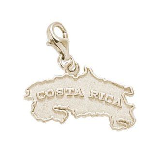 Rembrandt Charms Costa Rica Charm with Lobster Clasp, 14k Yellow Gold Jewelry