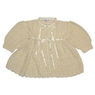 cashmere lacy christening coat by sue hill