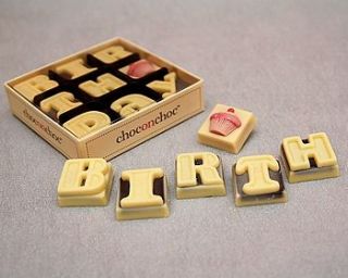 handmade birthday chocolates by chocolate on chocolate
