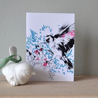one fell swoop greetings card by esther pallett