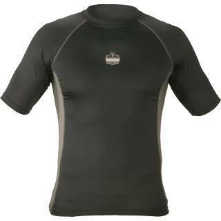 Ergodyne CORE Performance Work Wear Short Sleeve T-Shirt — Black, XL, Model# 6410  Short Sleeve T Shirts