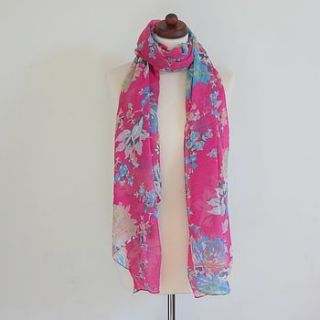 floral print scarf by house interiors & gifts
