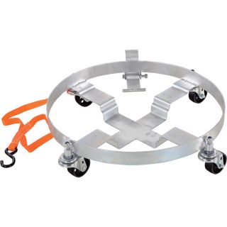 Vestil Tilting Drum Dolly — Steel Wheels, Model# DRUM-QUAD-C-TLT  Drum Dollies   Accessories