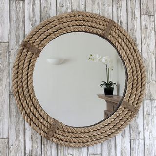 twisted rope round mirror by decorative mirrors online