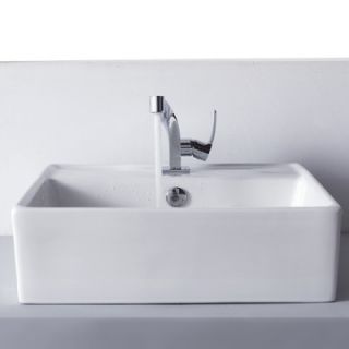 Kraus Bathroom Combos Single Hole Typhon Faucet and Bathroom Sink   C