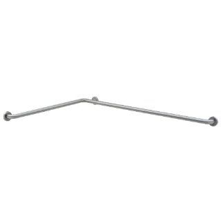 Bobrick 68137 304 Stainless Steel Two Wall Tub/Shower Toilet Compartment Grab Bar, Satin Finish, 1 1/2" Diameter x 36" Width x 54" Depth