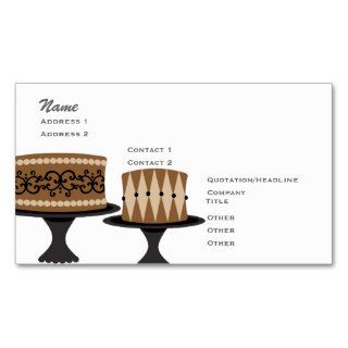 Decadent Chocolate Cakes Business Cards