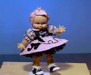 Poodle Skirt 12 inch Vinyl Kewpie Doll —