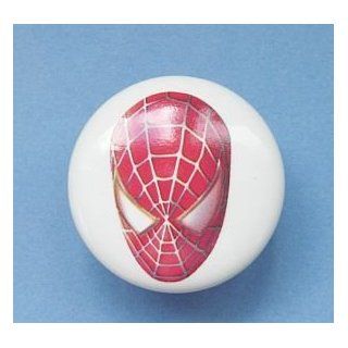 New 8 Spiderman Ceramic Dresser Knobs Set *Fast Shipping*   Cabinet And Furniture Knobs  