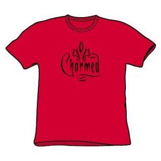 Charmed TV Show CHARMED LOGO Adult Red Unisex T shirt Clothing