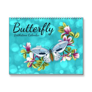 Butterfly Birthstone Calendar 2014