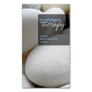 Photography  White Pebbles Spa Profile Card Business Cards
