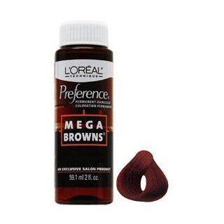 L'Oreal Preference Mega Browns Permanent Haircolor   BR6  Chemical Hair Dyes  Beauty