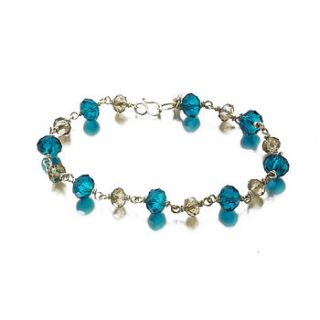 silver cluster bracelet by just trade