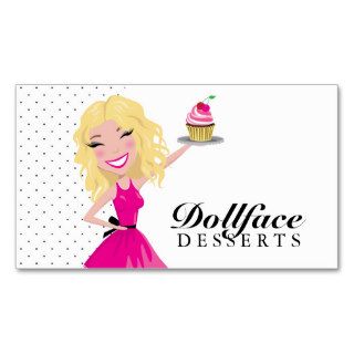 311 Dollface Desserts Blondie Business Card Templates