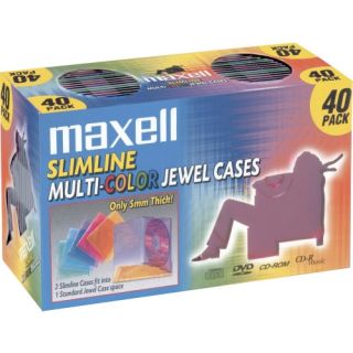 Maxell CD 366 Slimline Jewel Cases Maxell CD Cases