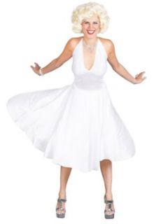 Marilyn Monroe Costume Old Hollywood Celebrity Costume Pin Up White Dress Clothing