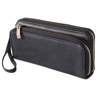 Merona® Double Zip Wallet   Black