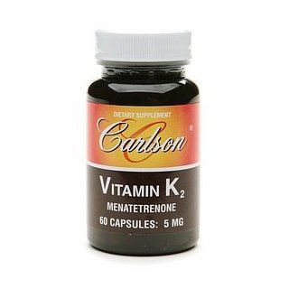 Carlson Vitamin K2, Menatetrenone 5mg, Capsules 60 ea Health & Personal Care
