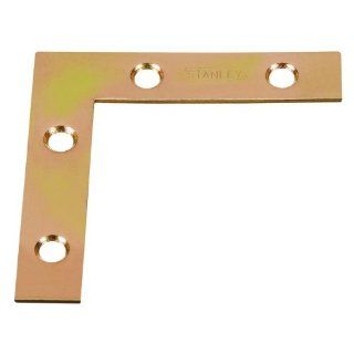 Stanley Hardware 2 1/2 Inch Satin Brass Flat Corner Brace 802311