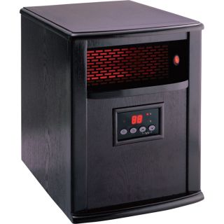 American Comfort Silver Portable Infrared Quartz Heater — 5200 BTU, Espresso Finish, Model# ACW0032WE
