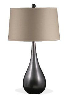 Lighting Enterprises T 1524/6827 Oil Rubbed Bronze Table Lamp with Khaki Linen Hardback Shade    