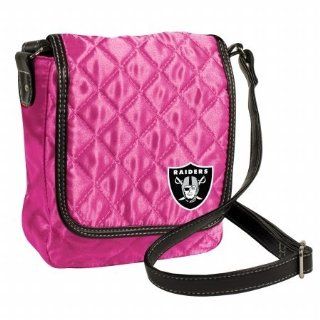 NFL Oakland Raiders Pink Quilted Purse  Sports Fan Tot  Sports & Outdoors