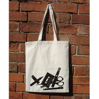 silhouette cotton bag by s&t prints