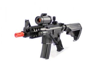 2012 CQB 320 FPS Airsoft Rifle M16/M4 Style Red Dot Version 1:1 Double Eagle CQB 614 AEG Full Auto Rifle Electric Airsoft Gun Airsoft Rifle Gun Assault Rifle Gun