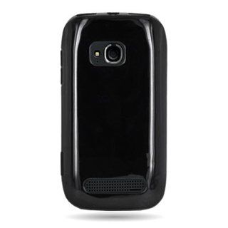 CoverON Flexi Gel SKin TPU Glove BLACK Soft Cover Case for NOKIA 710 LUMIA (T MOBILE) [WCE323] Cell Phones & Accessories