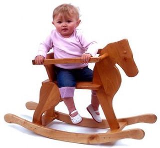 junior wooden rocking horse by hibba toys of leeds