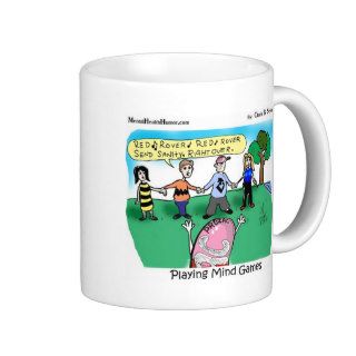 Mental Health Humor psychology cartoons Red Rover Mug