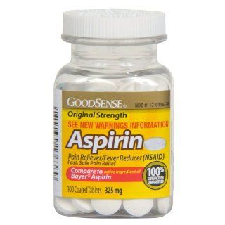 Good Sense Coated Aspirin Tablets 325 mg , 100 count Health & Personal Care