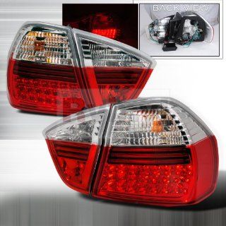 BMW E90 3 Series Sedan 330xi 330i 325xi 325i 335i 328i LED Tail Lights   Red Automotive