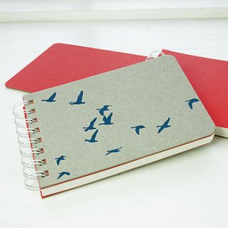 letterpress flying ducks notebook by the art rooms