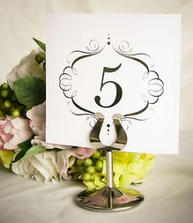 table numbers one to twelve by tangerine dreams creative