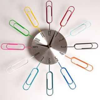 oversize paper clip clock by house of carvings and gifts