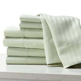 Concierge Collection Microfiber Solid and Stripe 2 pack Sheet Set   Full