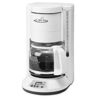 Coffeepro CP330W Automatic Coffeemaker, 12 Cup, 8 in.x8 1/2 in.x13 in., White   Drip Coffeemakers