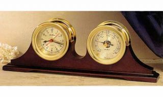 Seth Thomas Charleston Clock and Barometer w/Double Base —