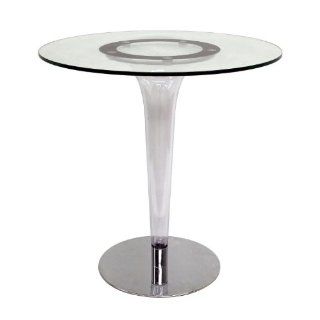 Simi Modern Glass Bistro Table   Dining Room Furniture Sets