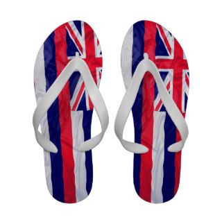 Wrinkled Hawaii Flag Sandals