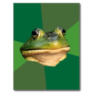 Foul Bachelor Frog Postcard