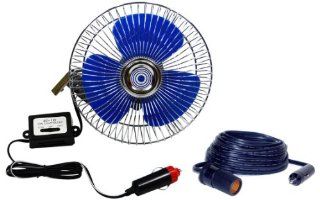 6" RV Fan 12 Volt Mountable Vehicle and Boat Dash Fan with 25' 12V Cable (Mount and Hardware Included) Automotive