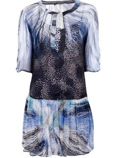 Liu Jo Mixed Print Tunic Dress