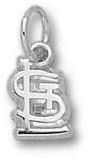 St. Louis Cardinals 5/16" "STL" Charm   Sterling Silver Jewelry  Sports & Outdoors
