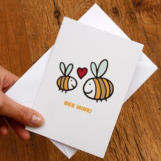 bee mine card by a is for alphabet